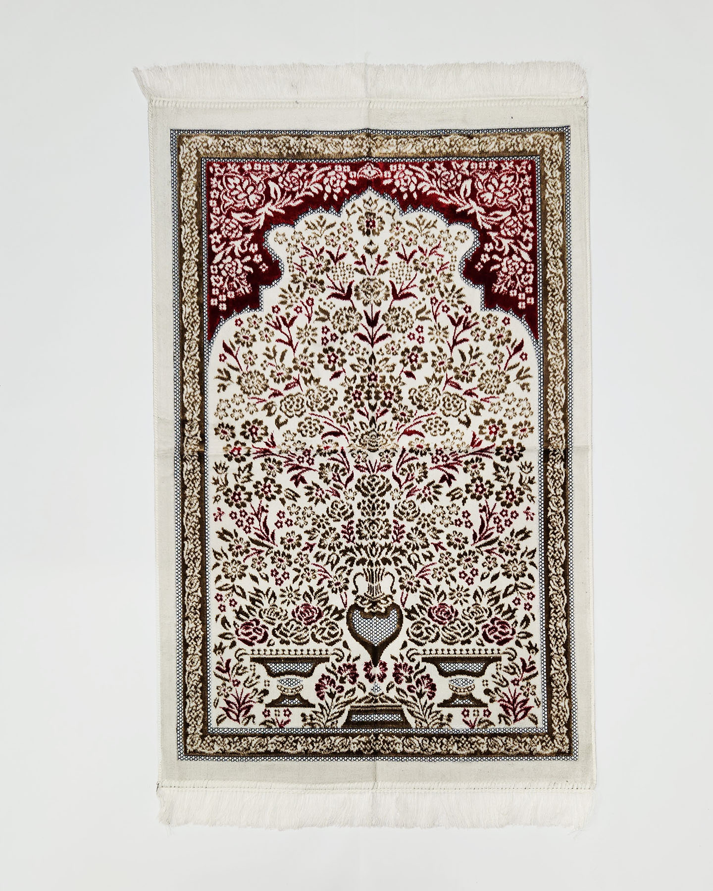 Prayer Rug - Maroon/Gold