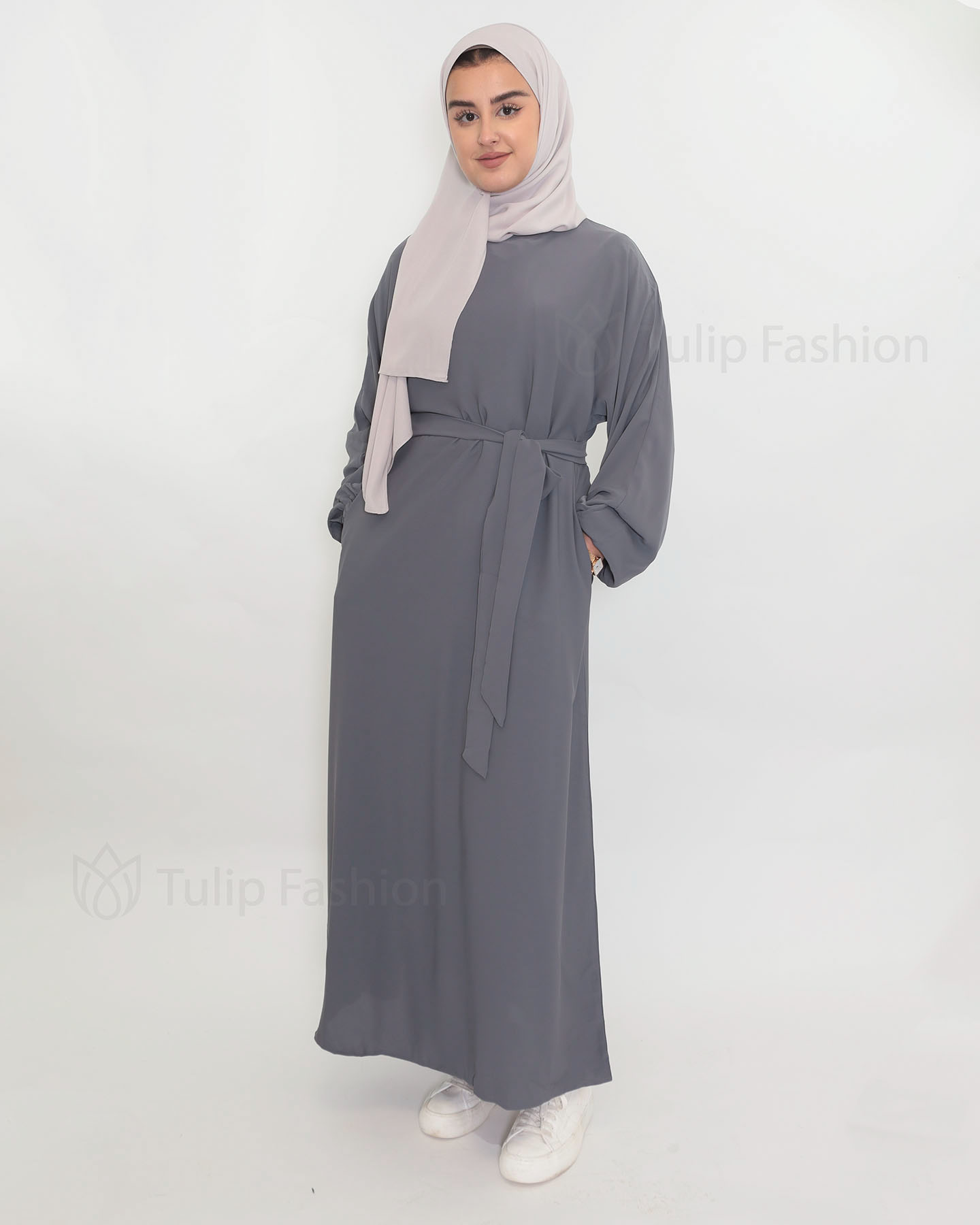 Zaina  Abaya - Gray