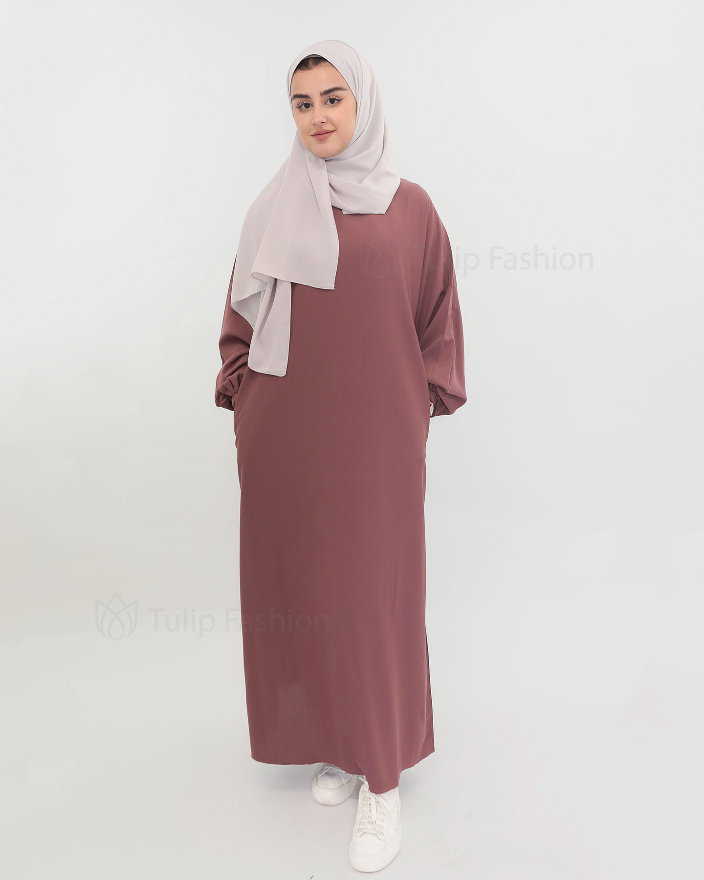 Zaina  Abaya - Mauve - 5