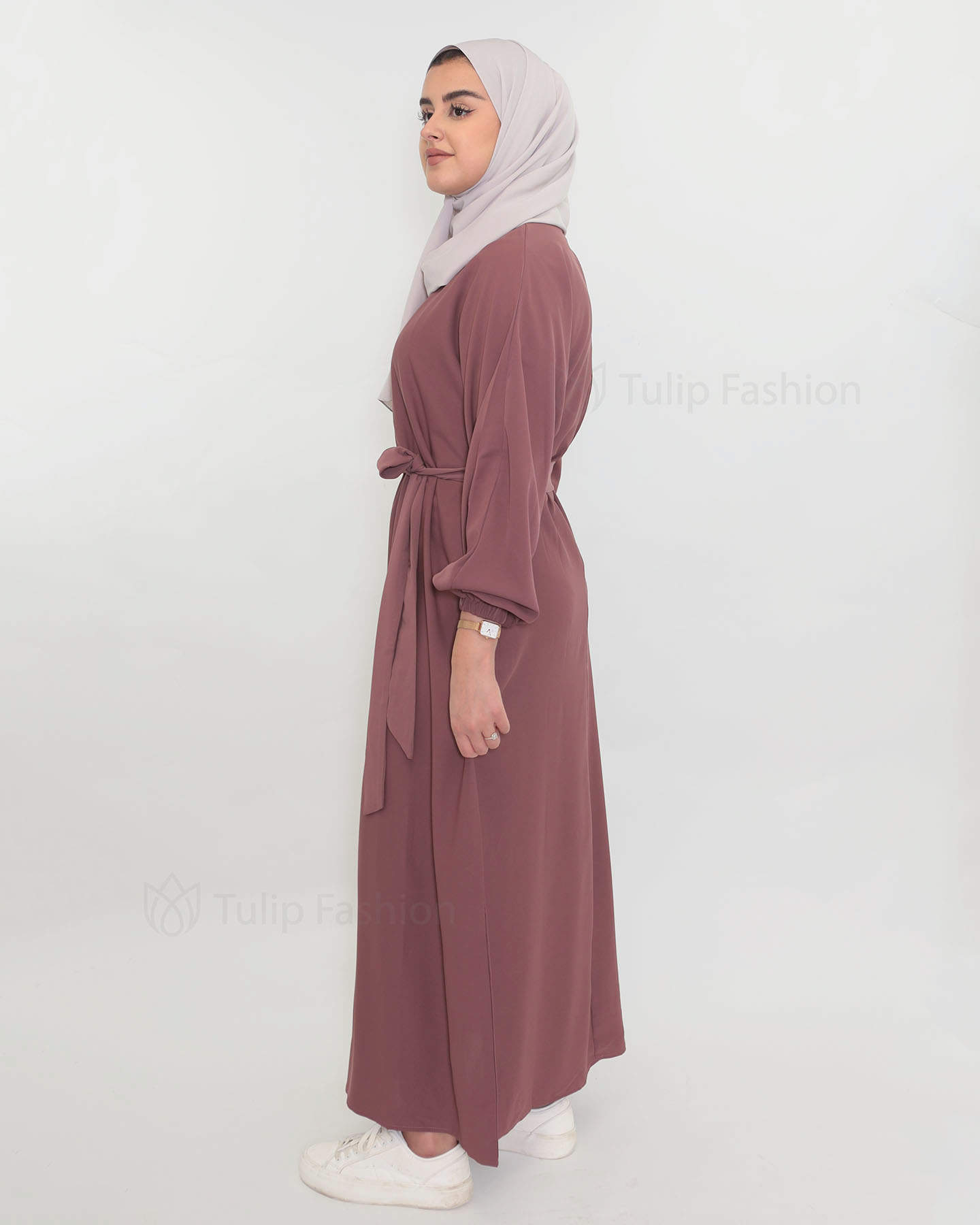 Zaina  Abaya - Mauve - 2