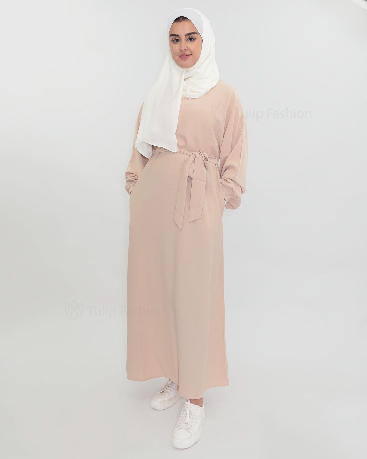 Zaina  Abaya - Beige