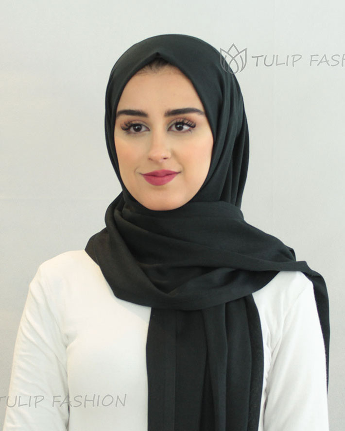 Hijab - Pashmina - Schwarz - 2
