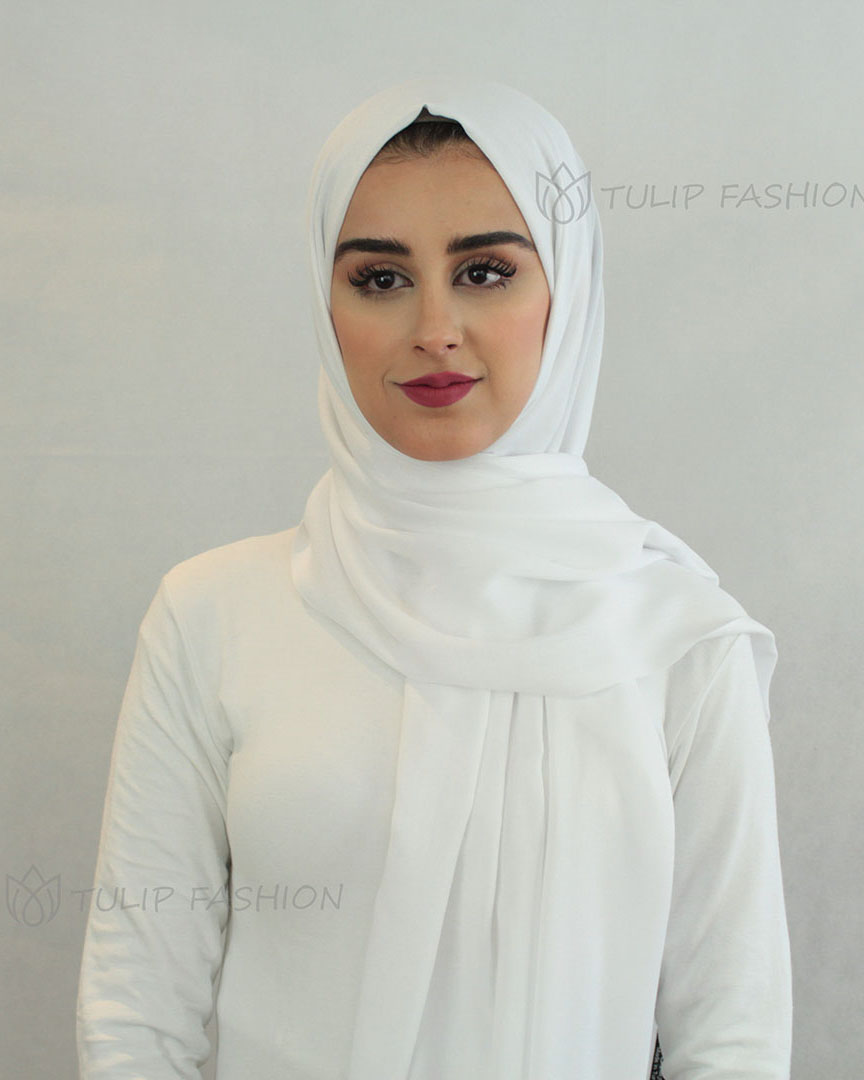 Hijab - Pashmina - Vit - 2
