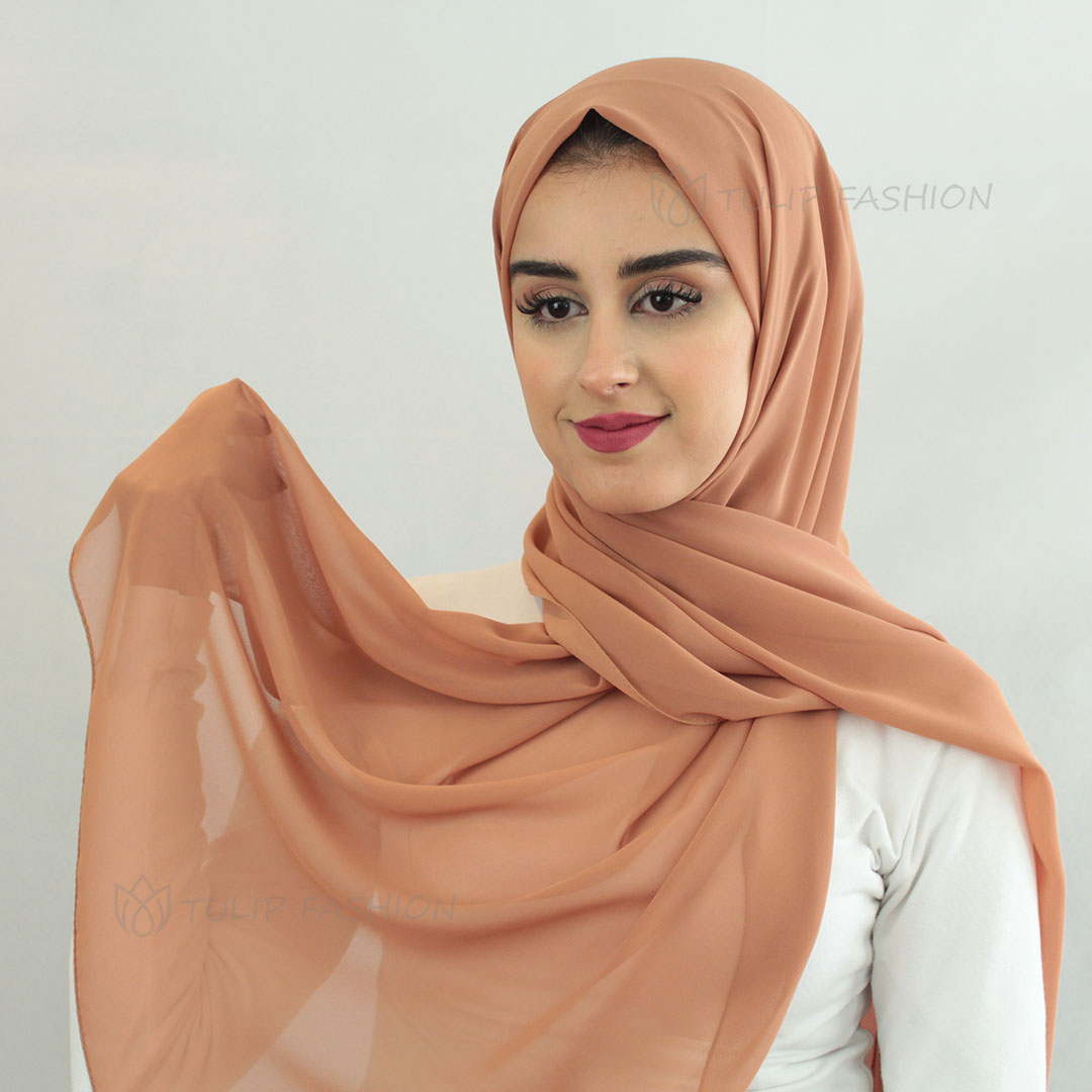 Hijab - Chiffon - Cinnamon Brown