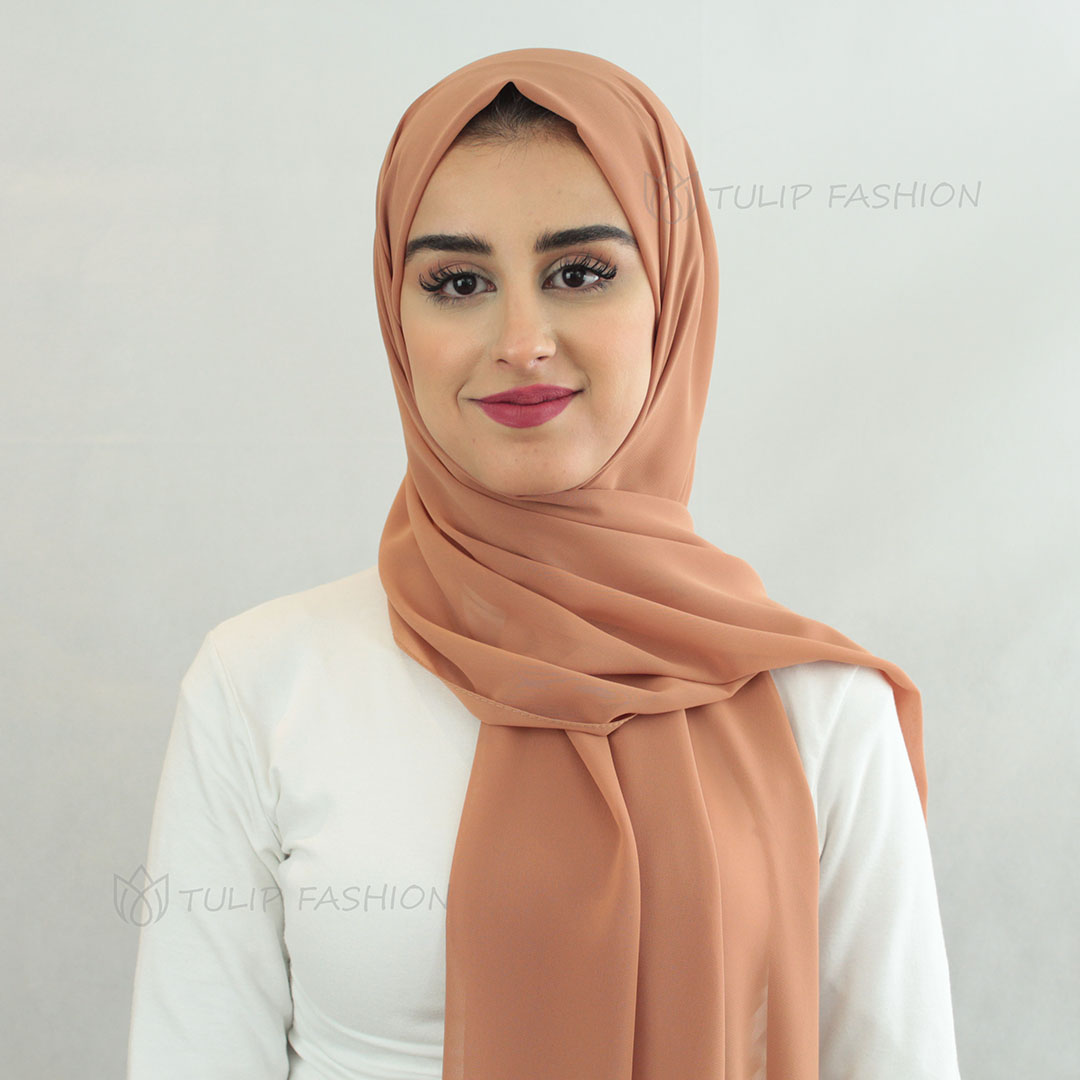 Hijab - Chiffon - Cinnamon Brown - 2