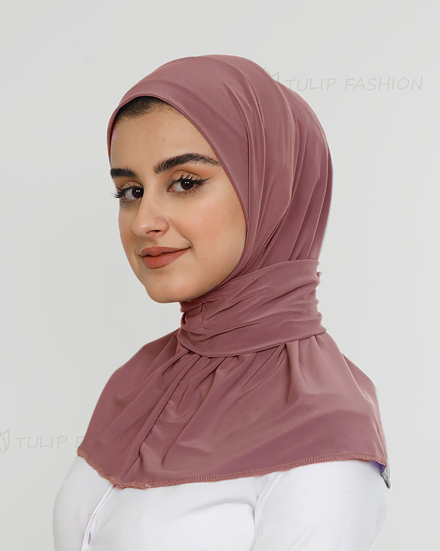 Al Amira Instant Hijab - Deep Mauve - 2