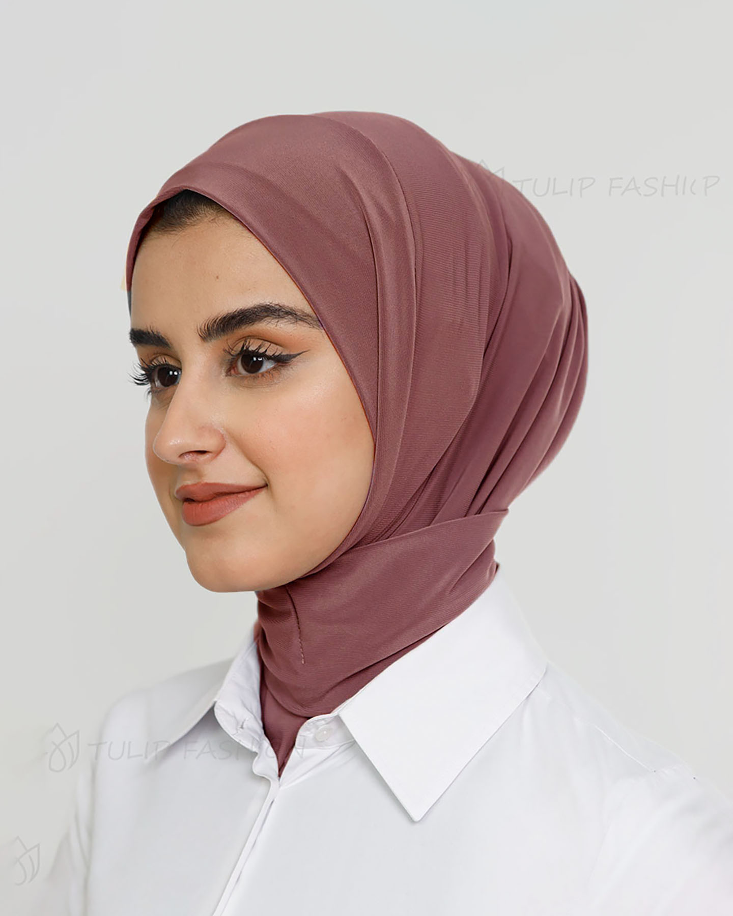 Al Amira Instant Hijab - Deep Mauve