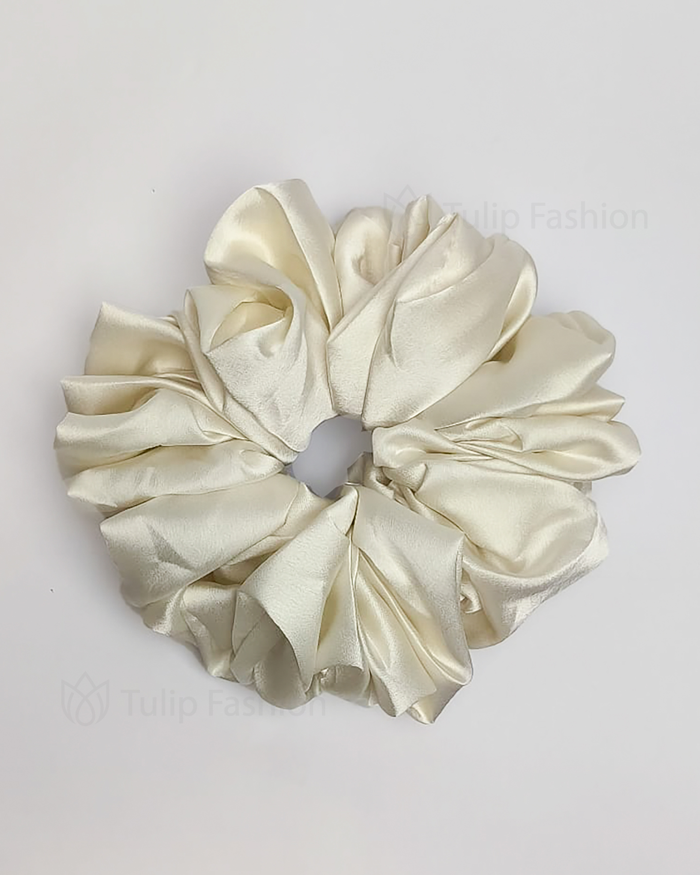Hair tie - Satin - Cream - 3