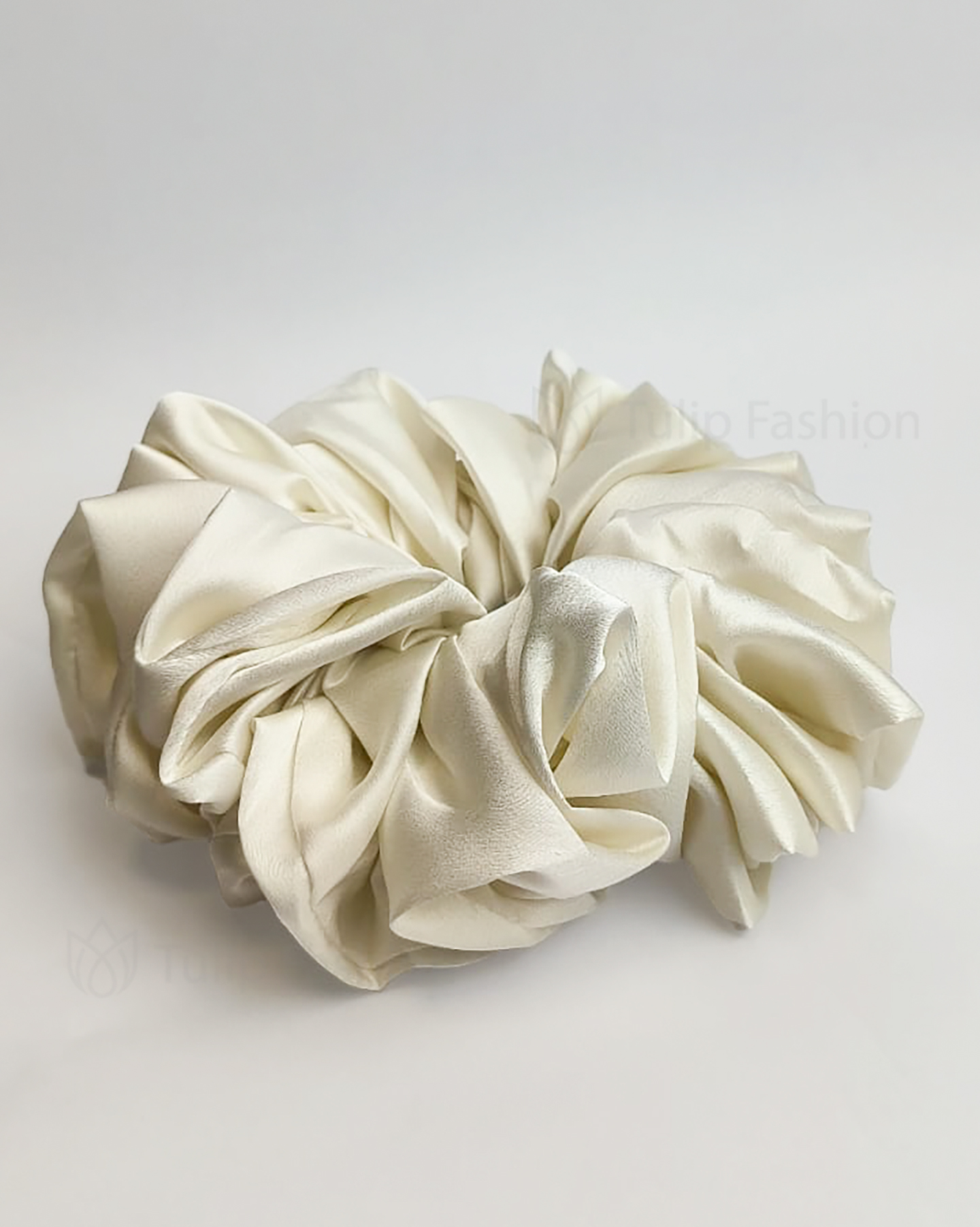 Hair tie - Satin - Cream - 2