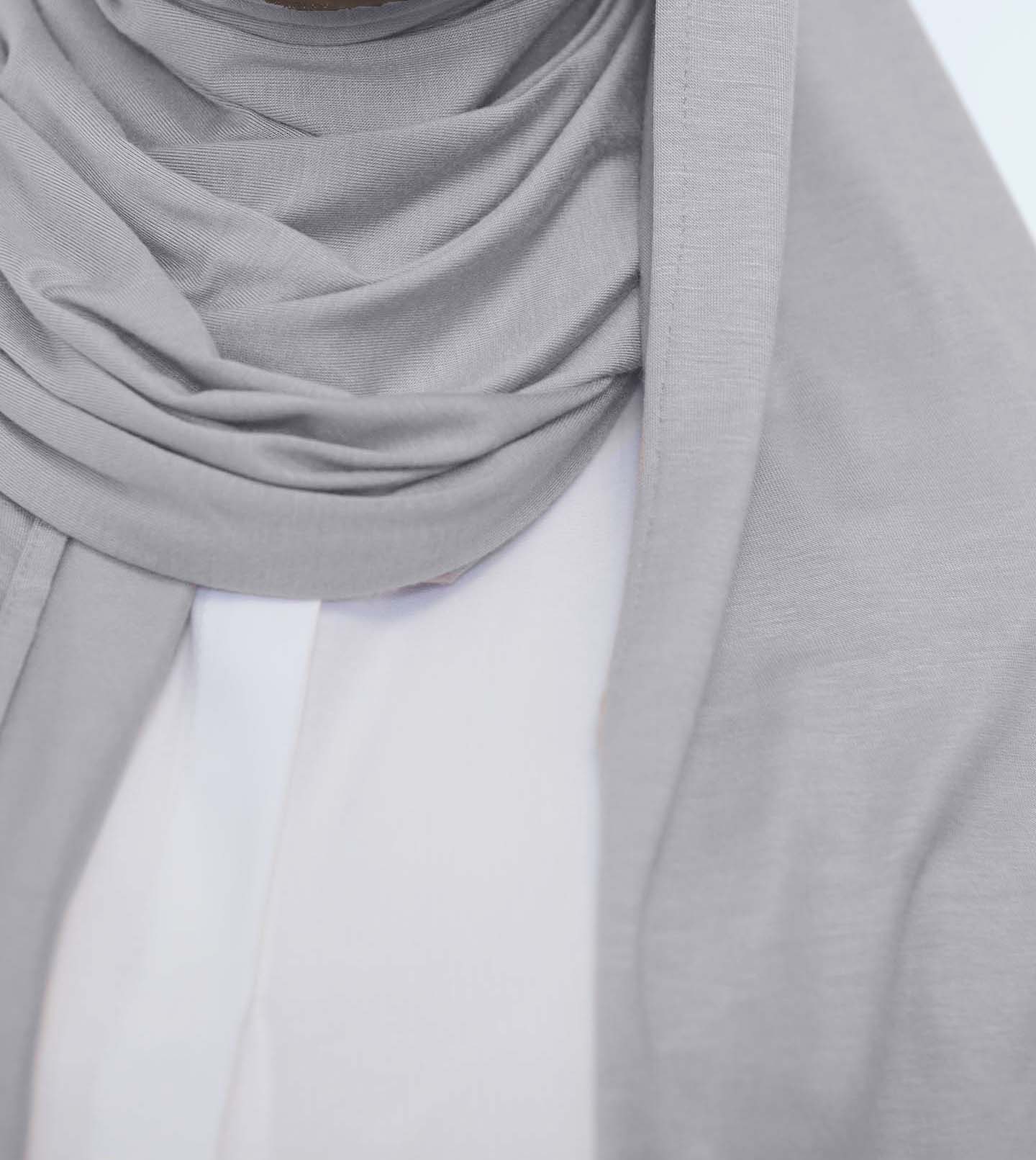 Premium Jersey Hijab - Light Gray - 3