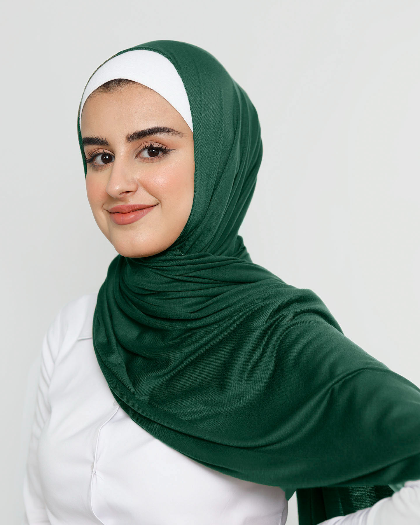 Hijab - Stretch Jersey - Dark Green