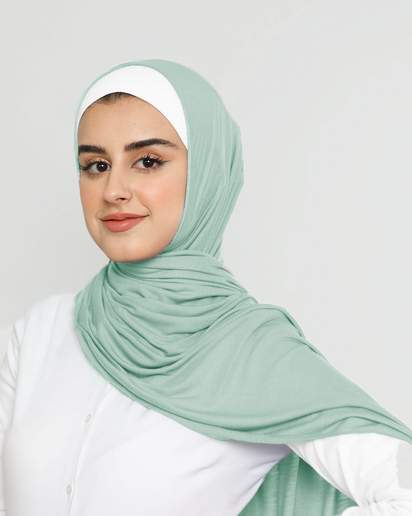 Hijab - Stretch Jersey - Mint Green