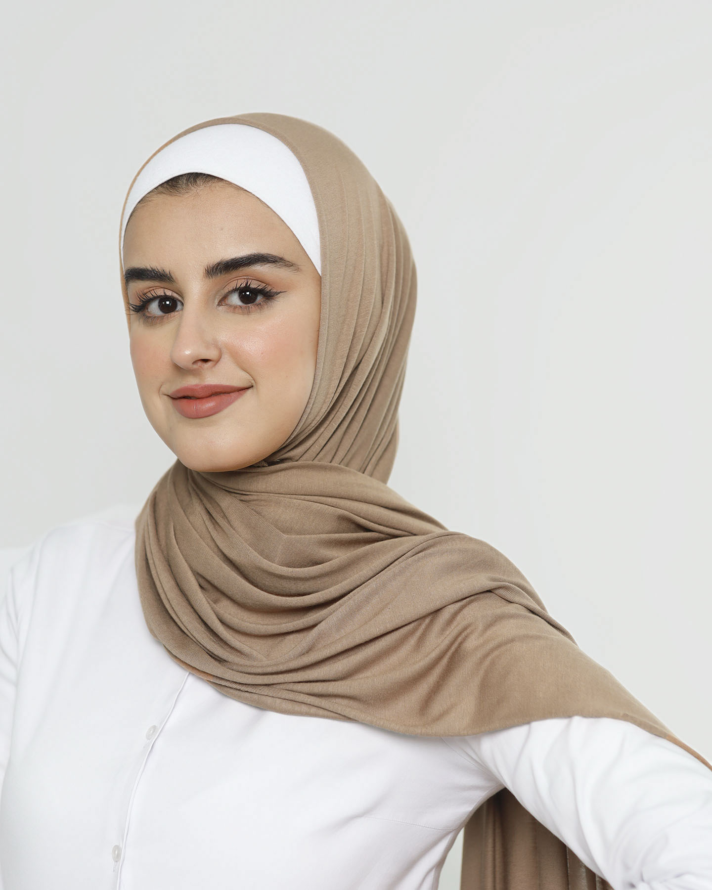 Hijab - Stretch Jersey - Cacao Brown