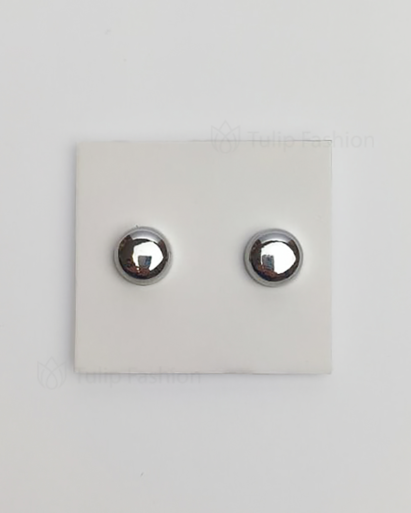Two Pairs Magnetic Hijab Pin - Glossy - Silver