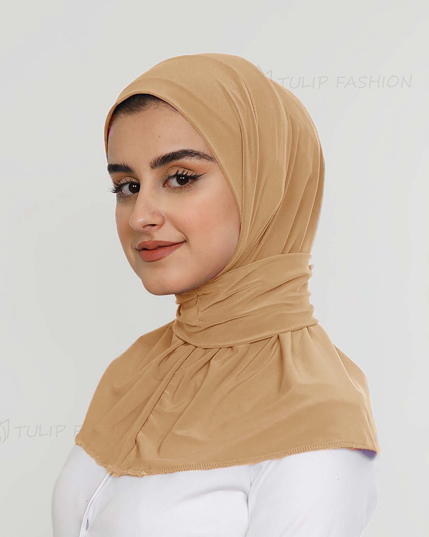 Al Amira Instant Hijab - Cinnamon Brown - 2