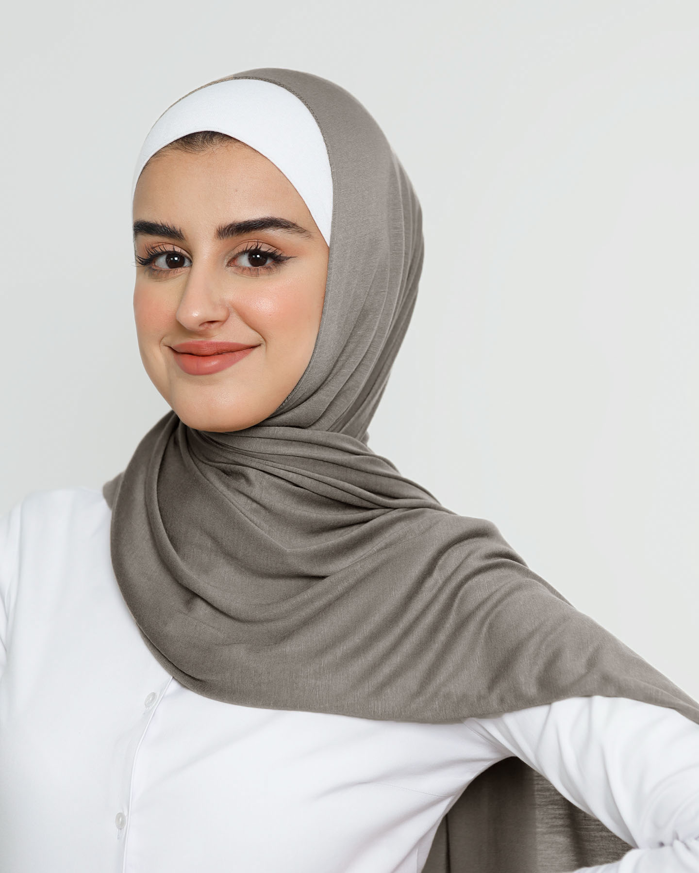 Hijab - Stretch Jersey - Gray