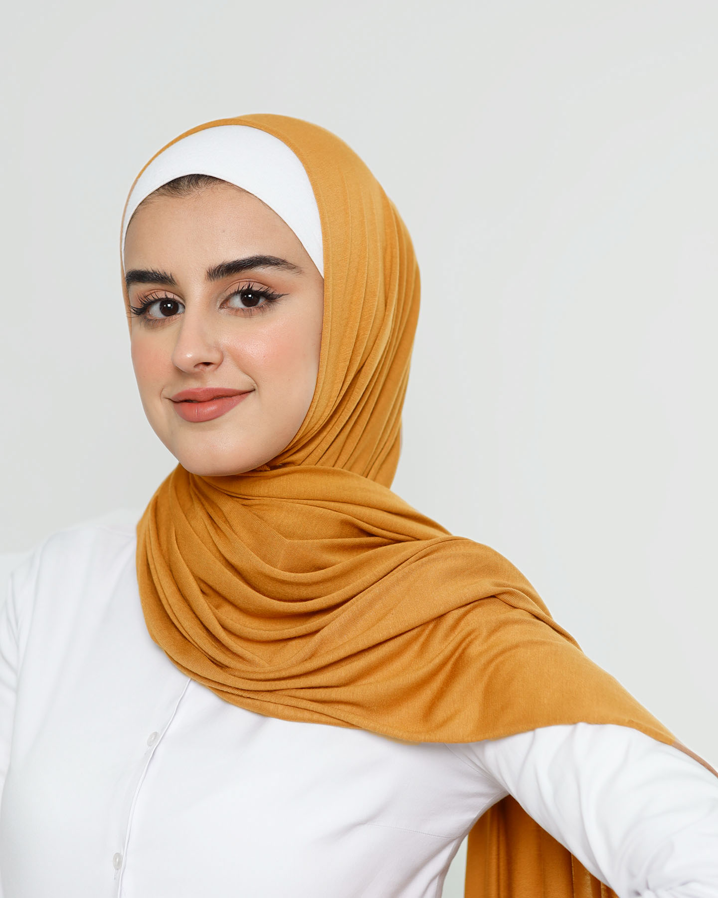 Hijab - Stretch Jersey - Mustard