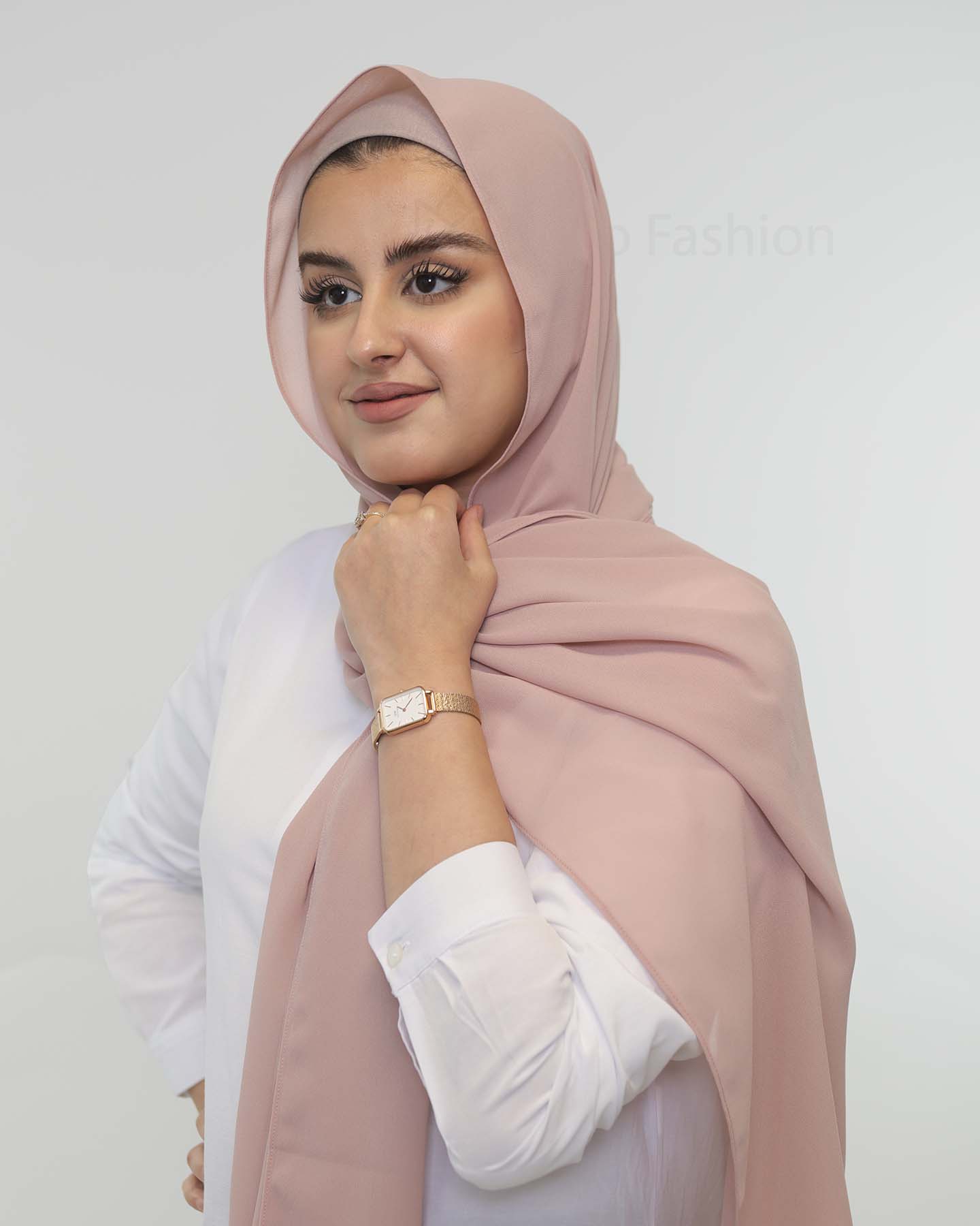 Premium Chiffon Hijab - Ljus Mauve - 2