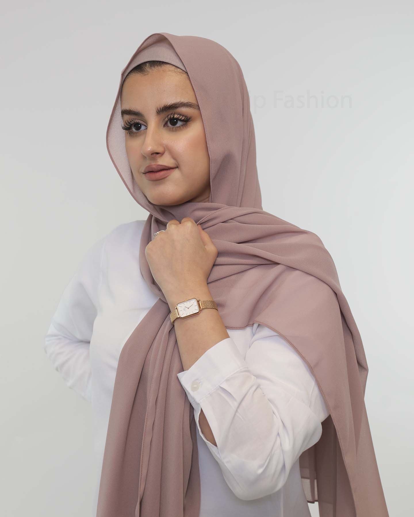 Premium Chiffon Hijab - Old Mauve - 2