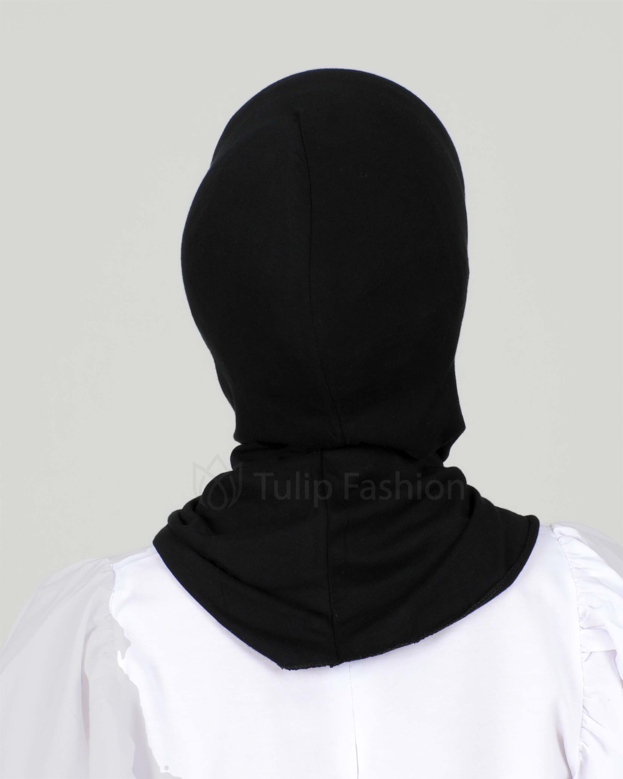 Hijab - Stretch Jersey One Piece - Black - 3