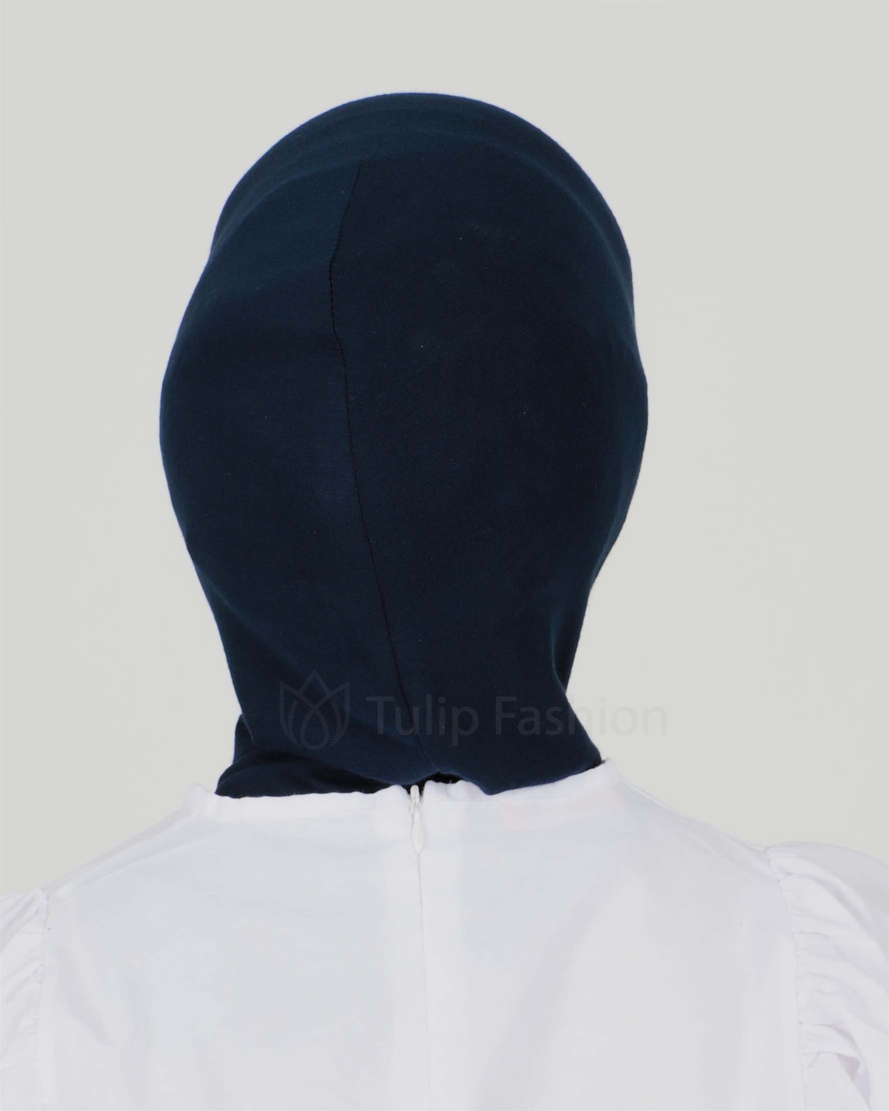 Hijab - Stretch Jersey One Piece - Midnight Blue - 3