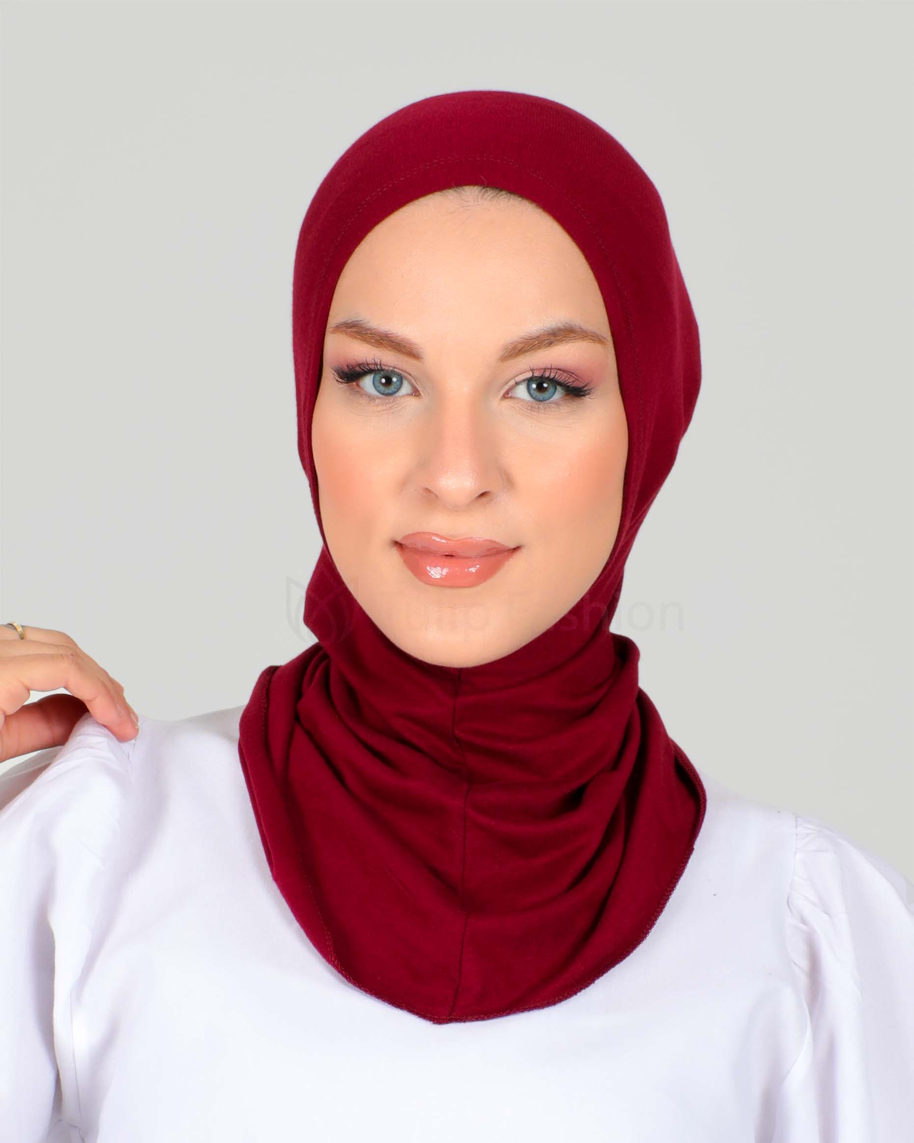 Hijab - Stretch Jersey One Piece - Maroon