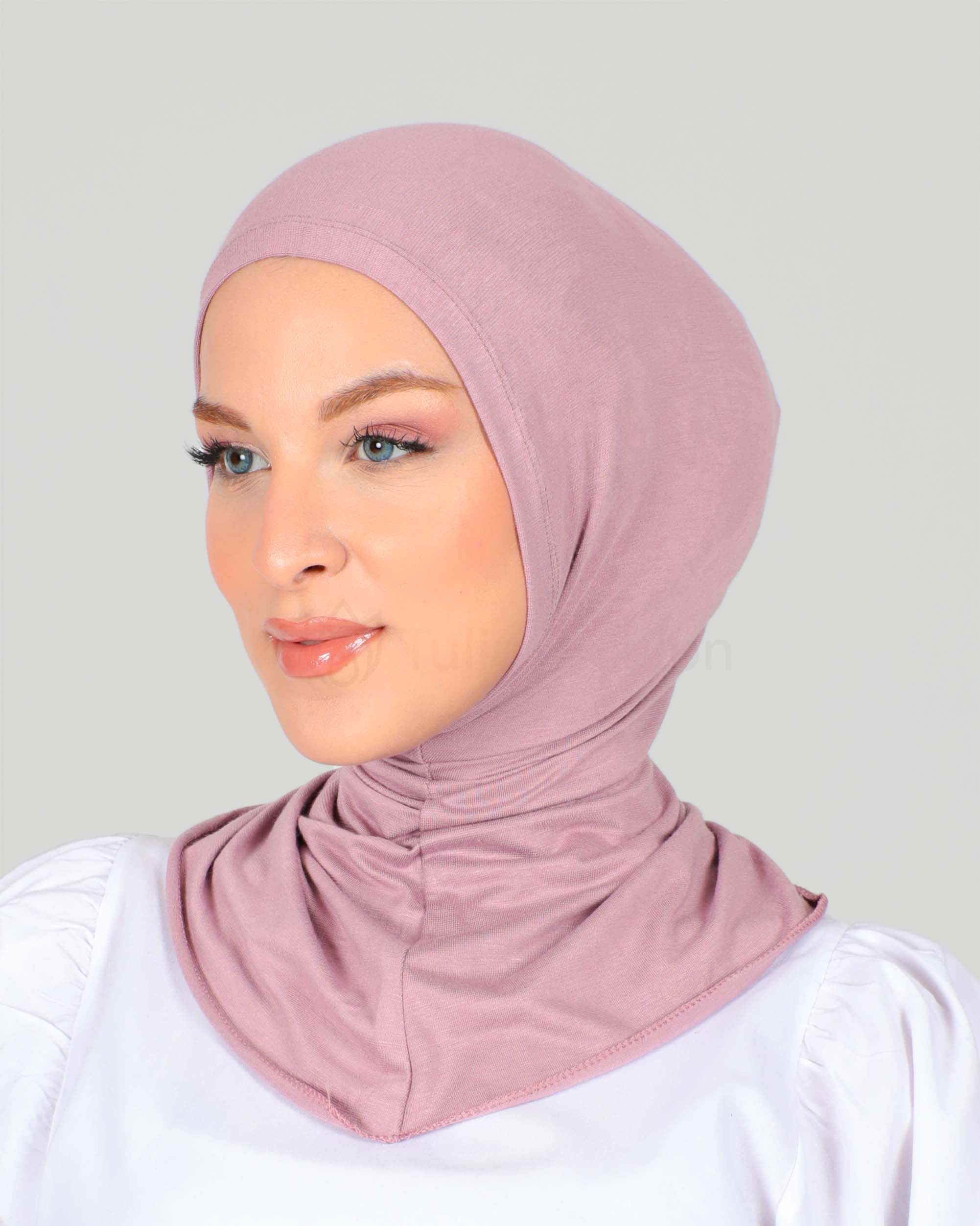 Hijab - Stretch Jersey One Piece - Medium Mauve - 2