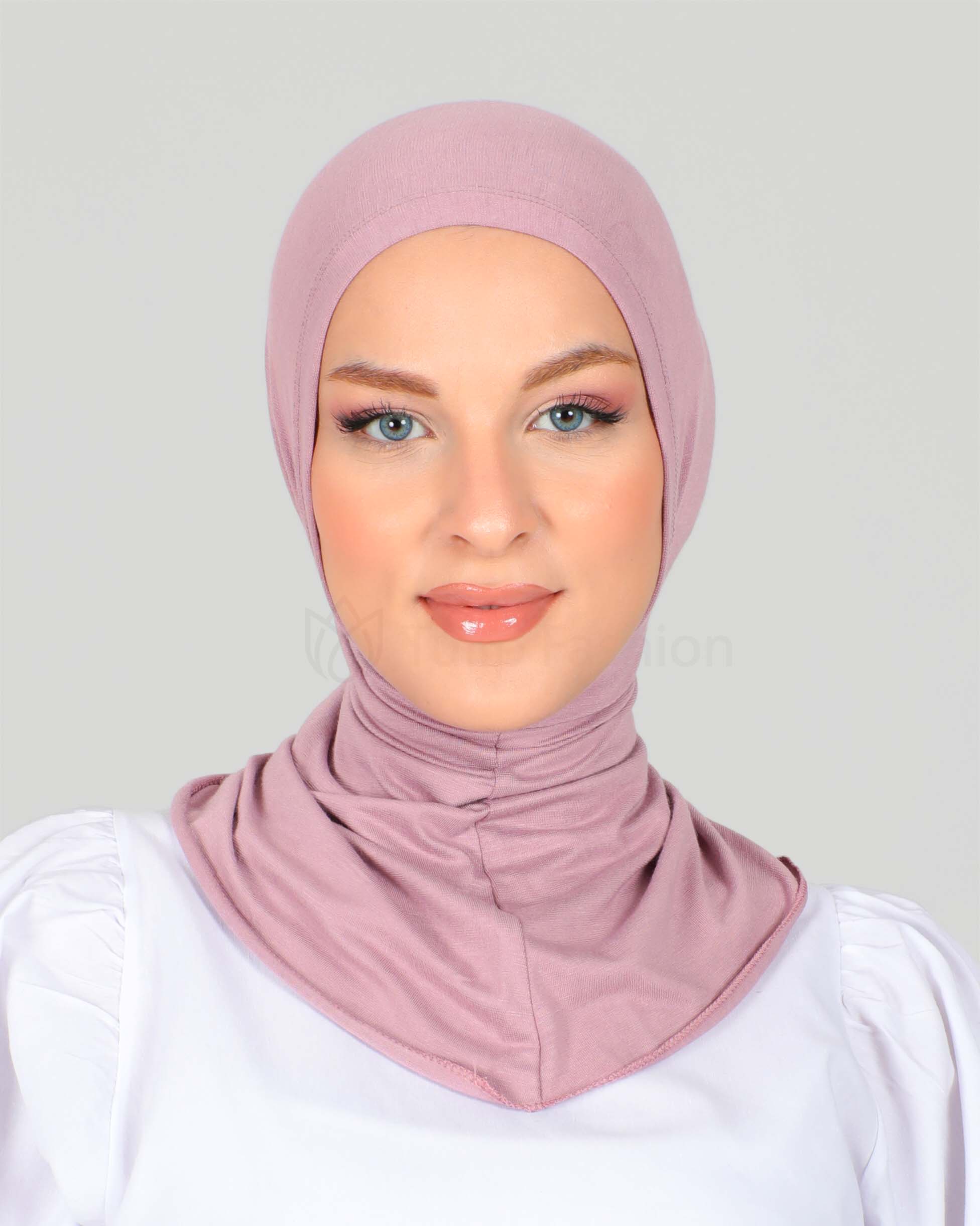 Hijab - Stretch Jersey One Piece - Medium Mauve