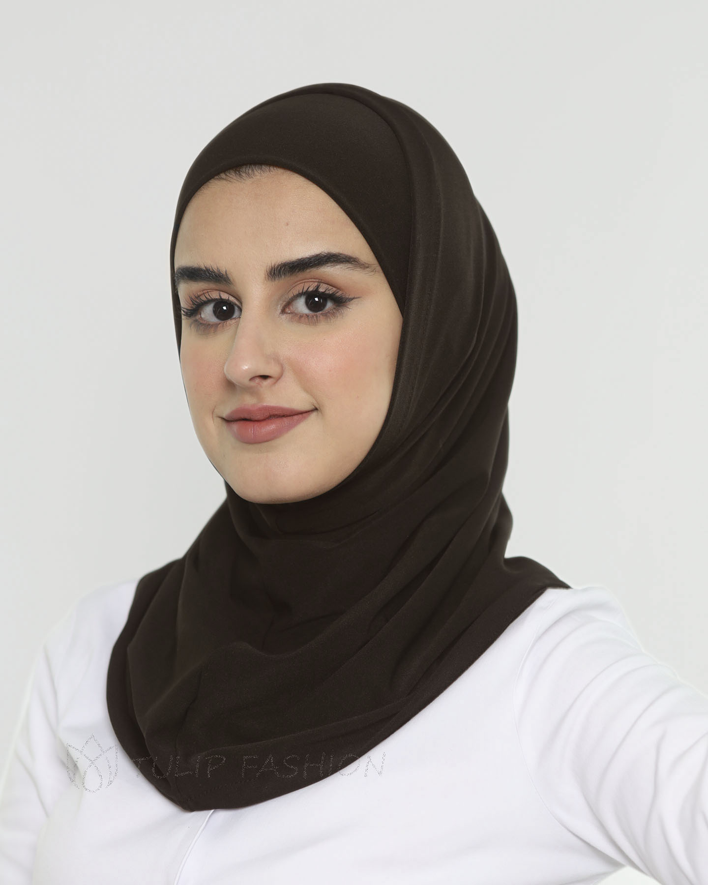 Hijab Al Amira Lycra - Dark Brown