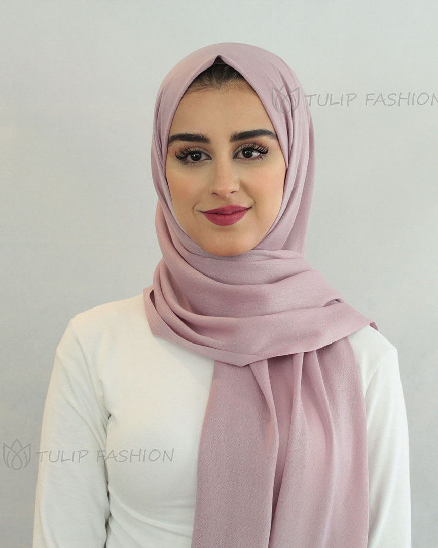 Hijab - Pashmina - Helles Lila - 2