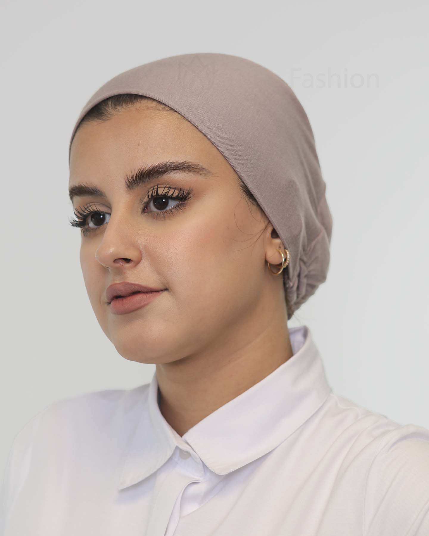 Underscarf - High elastic tie-back - Mauve - 3