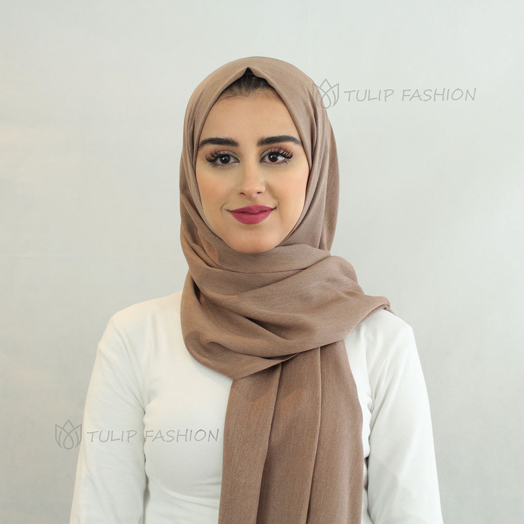 Hijab - Pashmina - Hassel Brun - 2