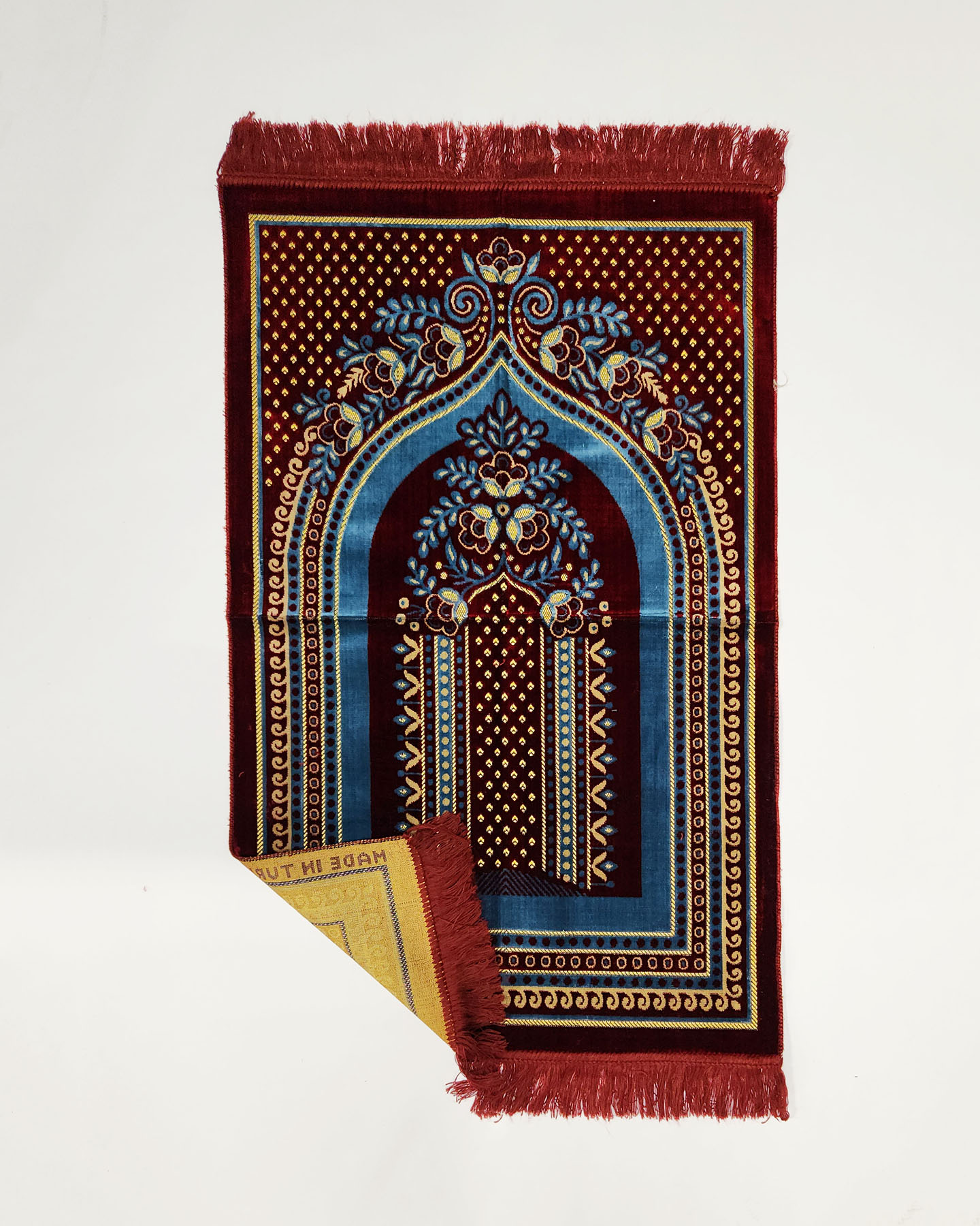 Prayer Rug - Maroon/Blue - 2