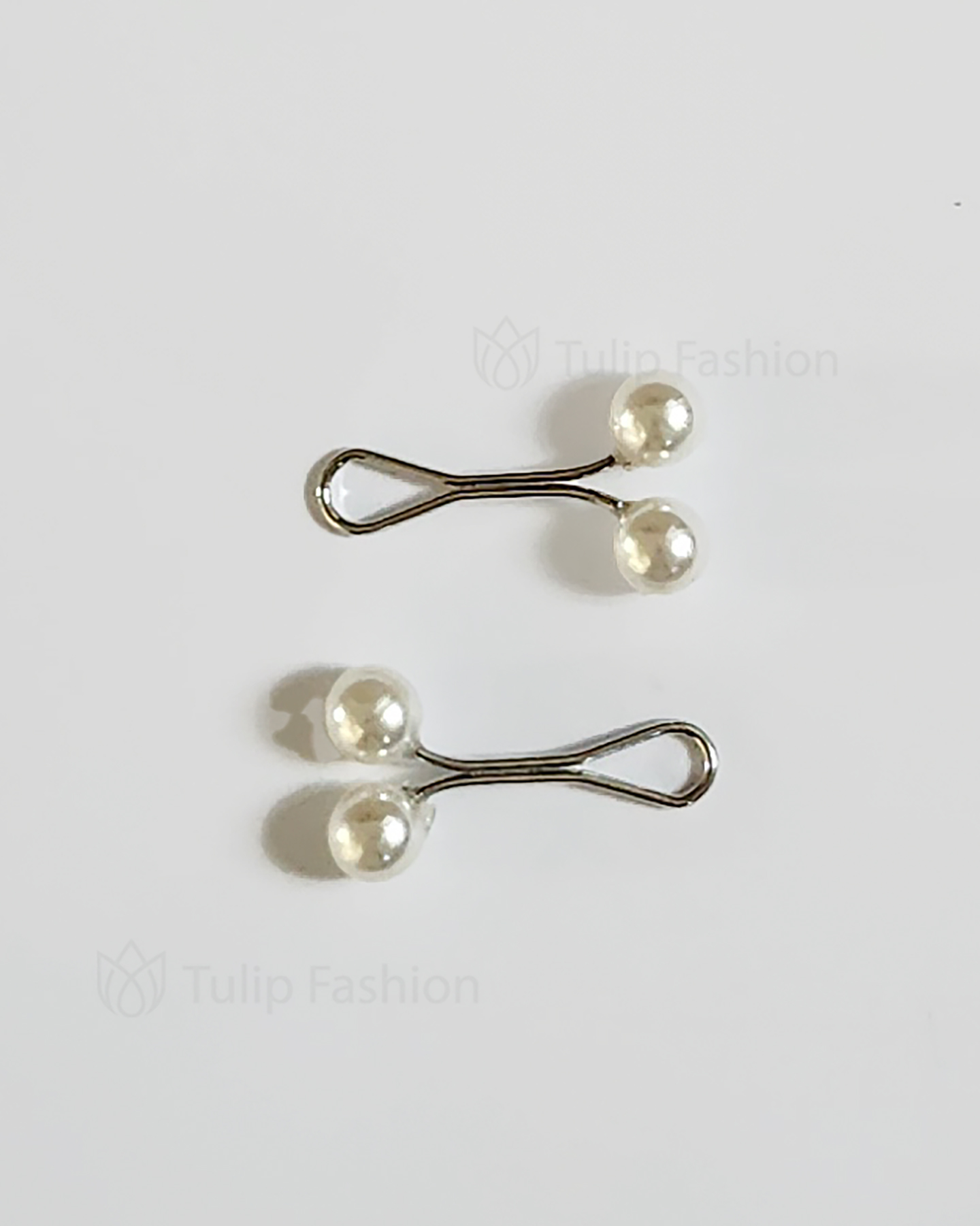 Hijab clips - Pearl - White