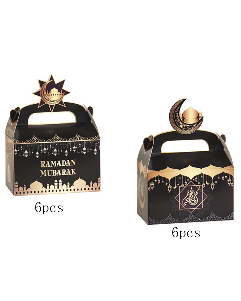 Gift box - Eid Mubarak - Black and Gold - 12 pack - 3