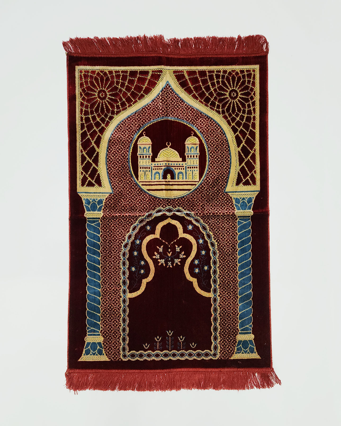 Prayer Rug - Maroon/Blue