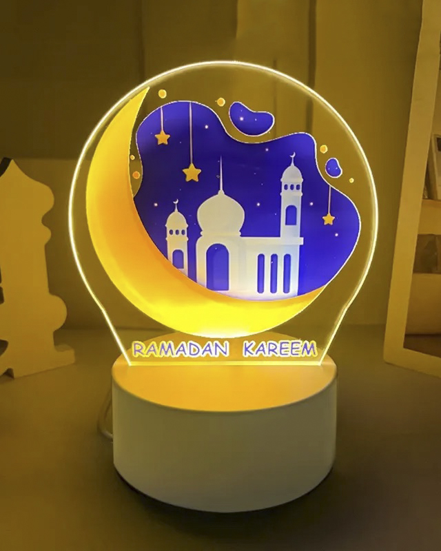 Ramadan Decoration - Table lighting Colored - Ramadan Kareem