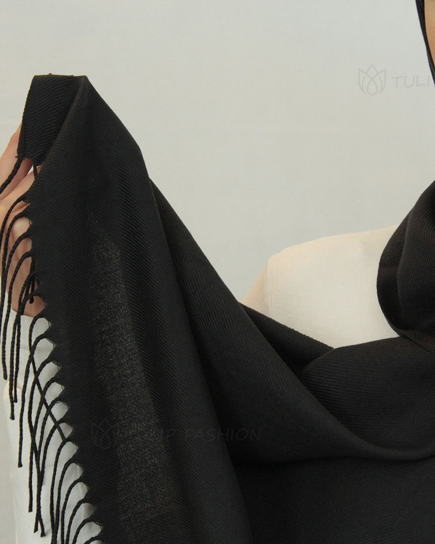 Hijab - Luxury Pashmina - Black