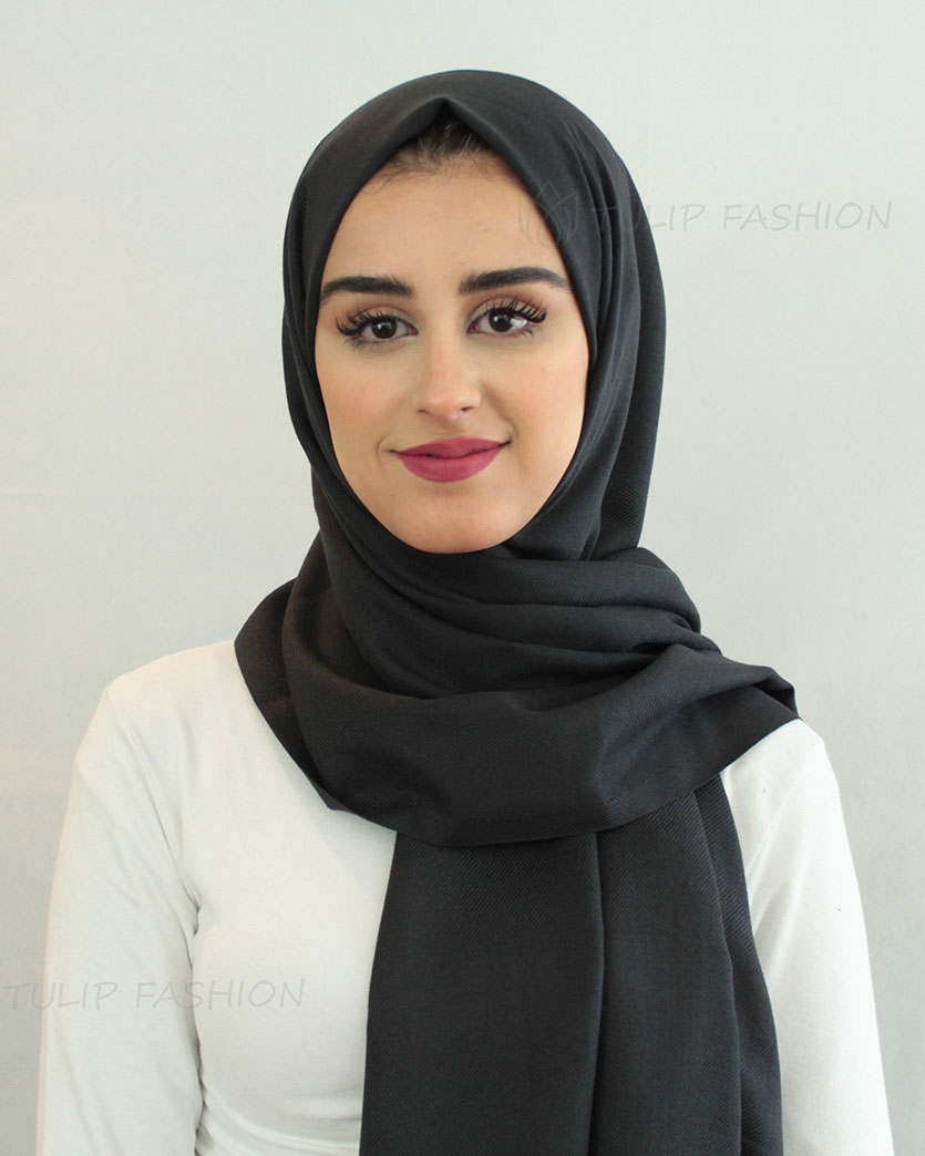 Hijab - Luxury Pashmina - Black - 3