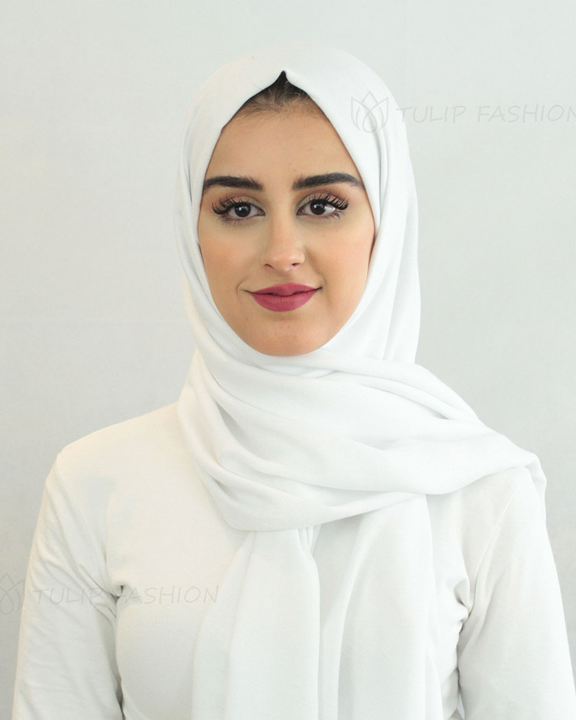 Hijab - Lyx Pashmina - Vit - 3