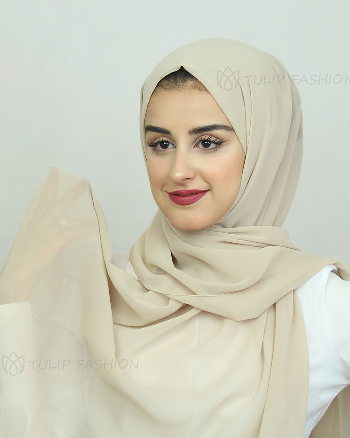 Hijab - Chiffon - Beige