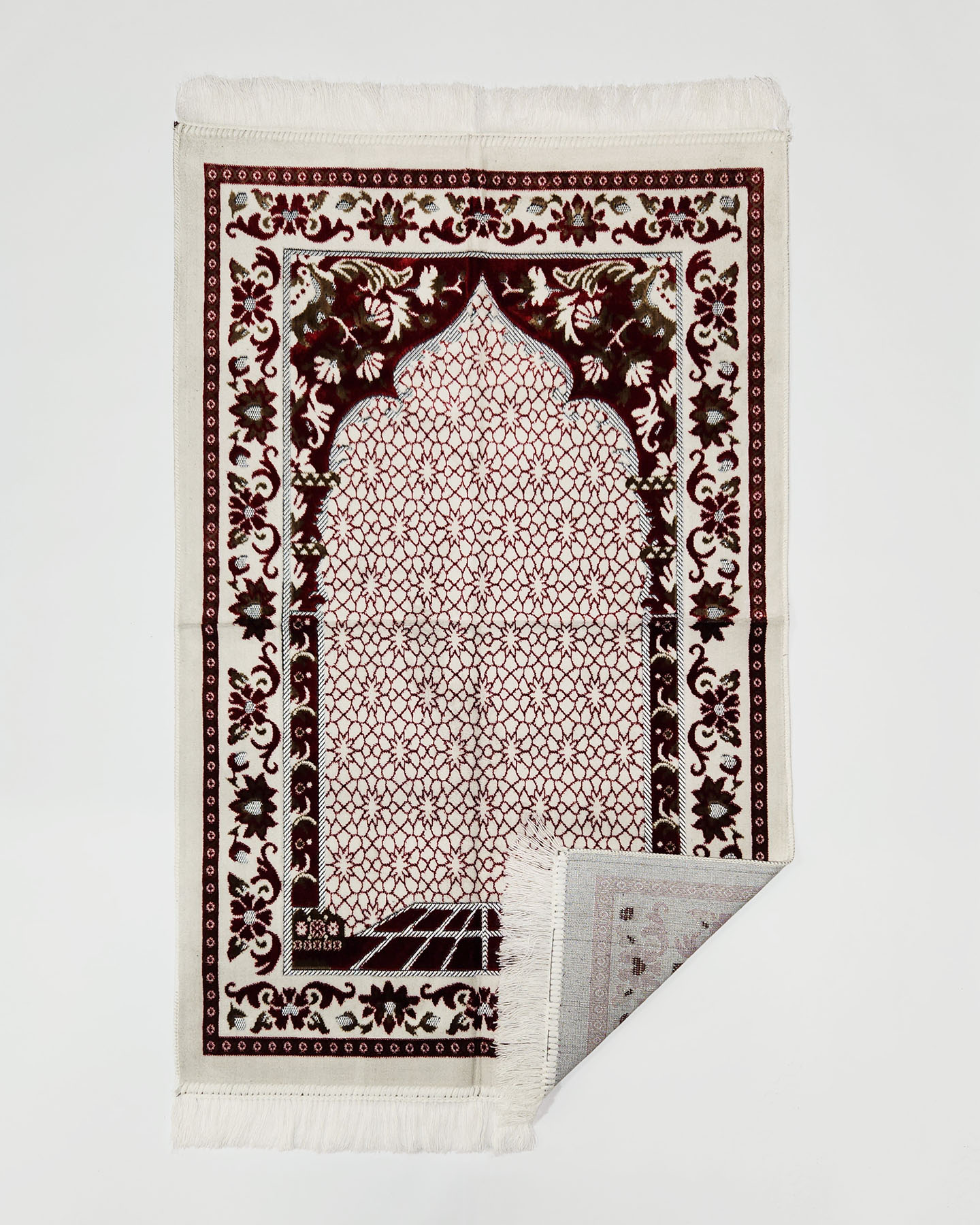 Prayer Rug - Maroon/Gold - 2