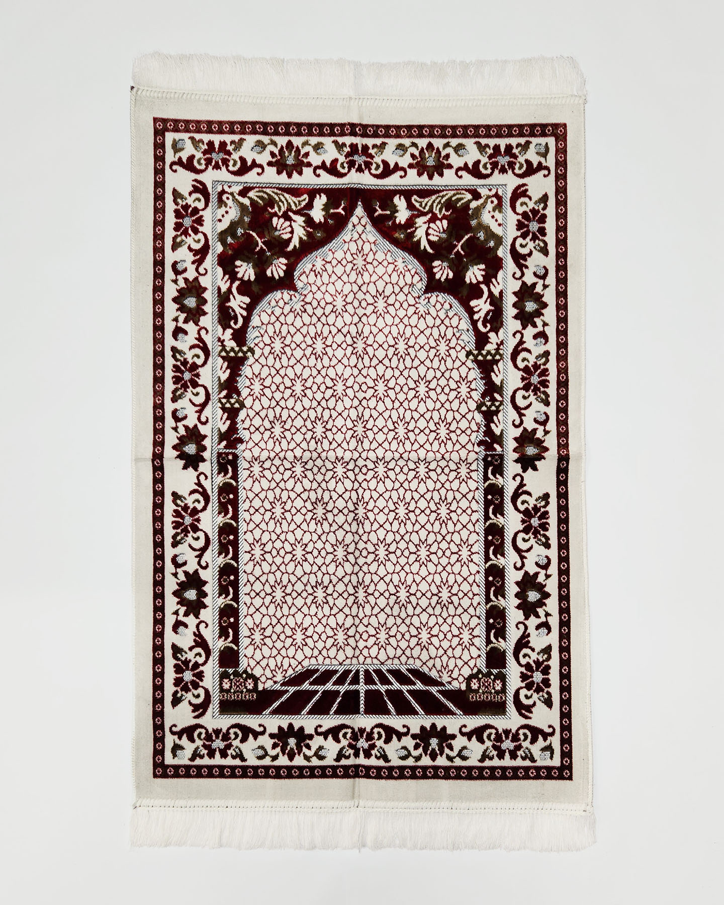 Prayer Rug - Maroon/Gold