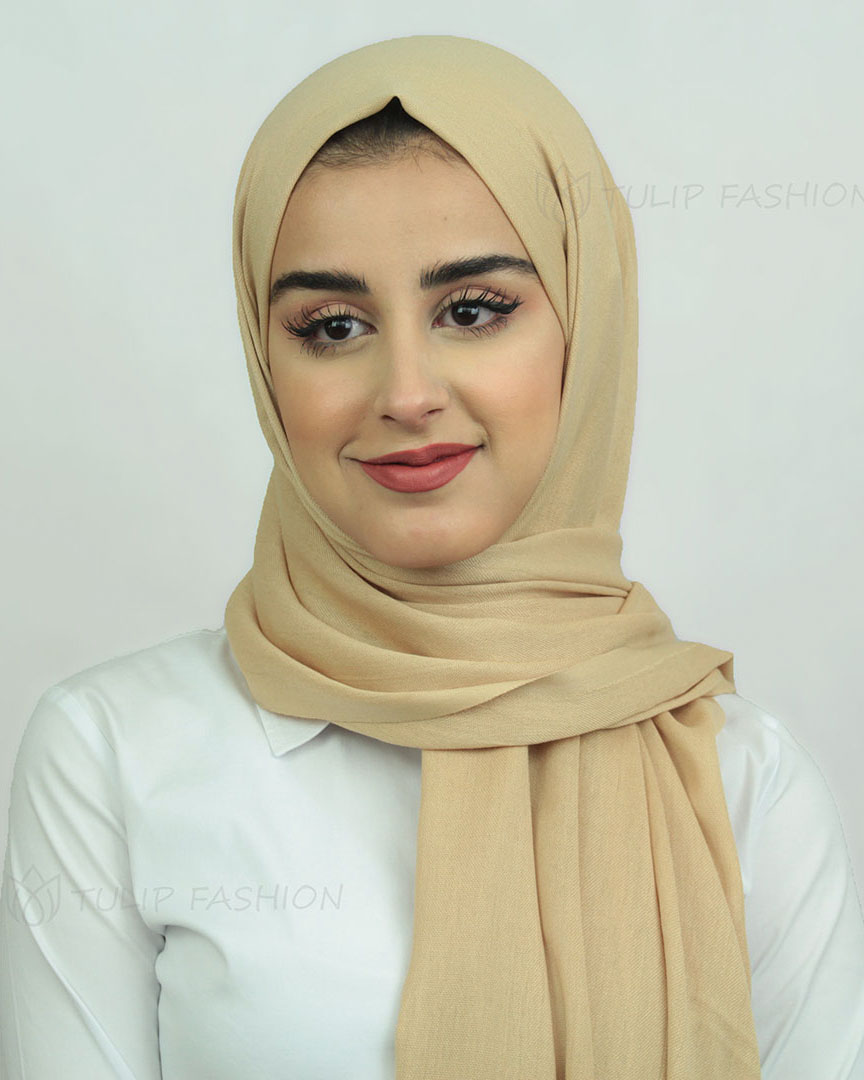 Hijab - Pashmina - Beige - 2