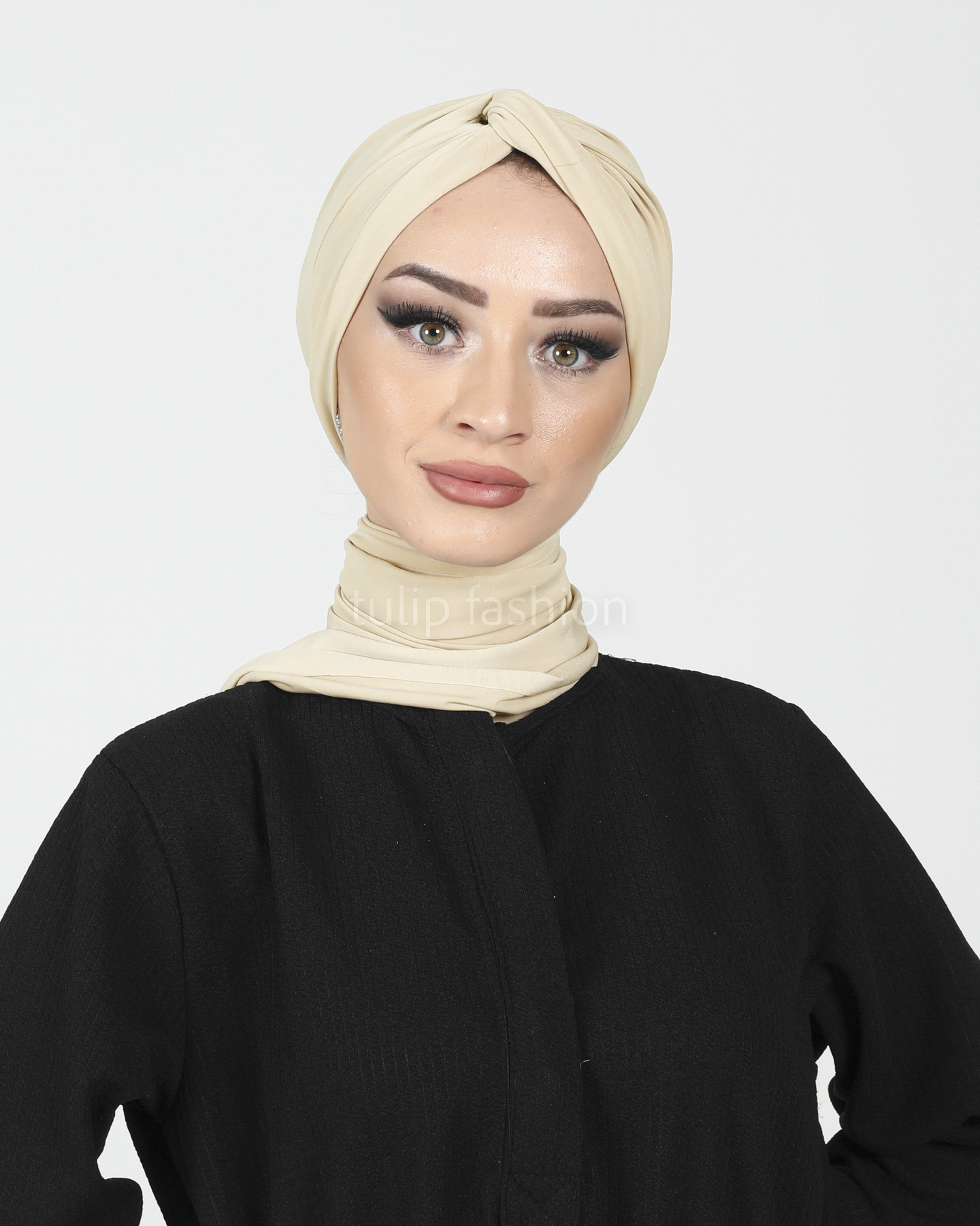 Turban with shawl - Sundus - Camel Beige - 3