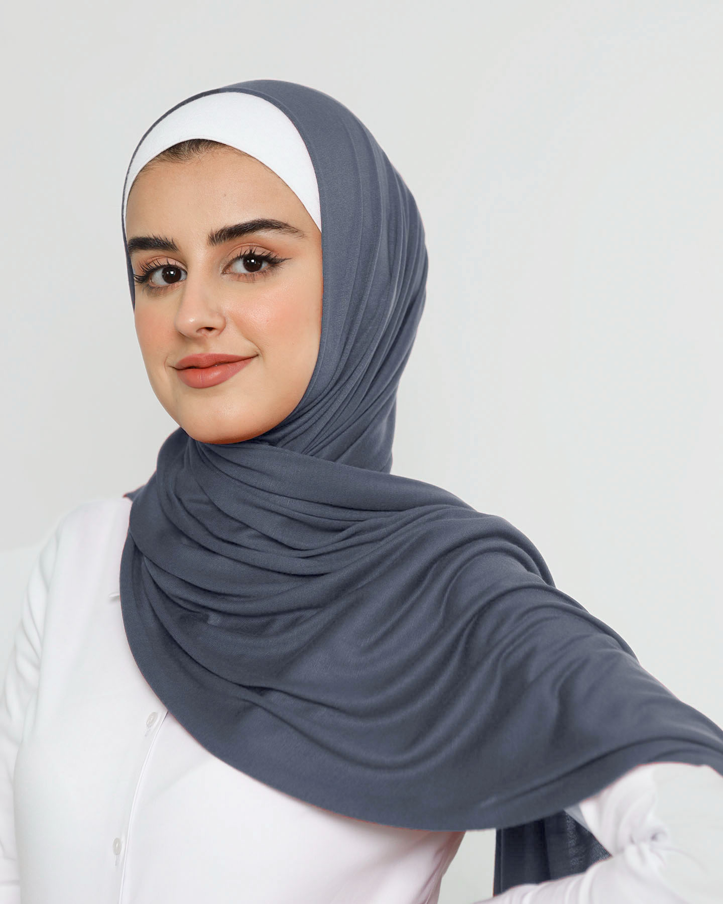 Hijab - Stretch Jersey - Navy Blue
