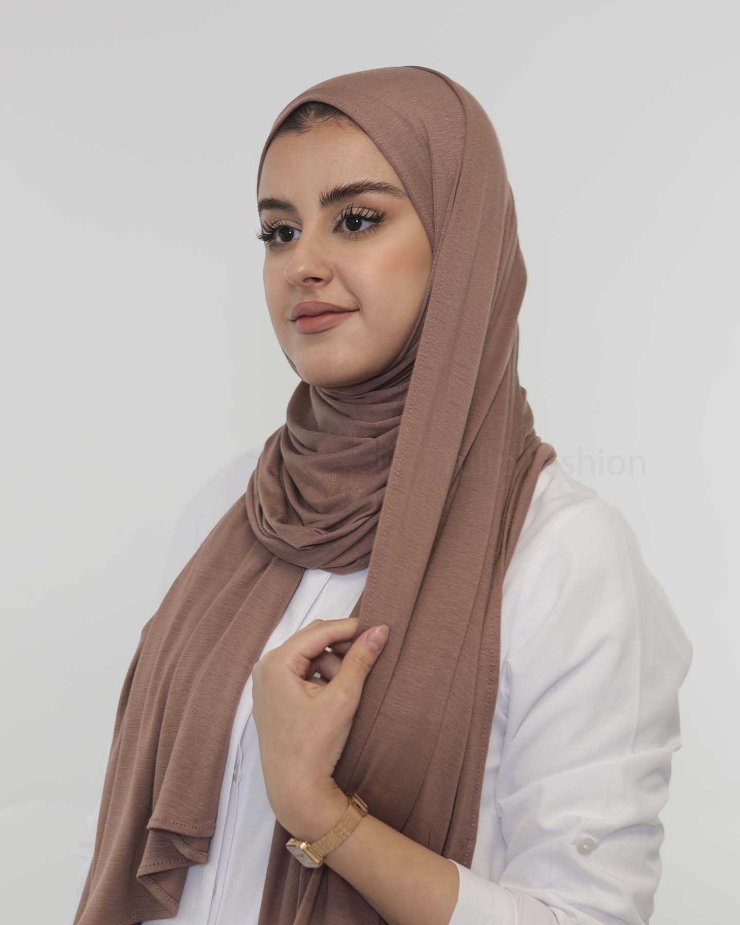Premium Jersey Mini Hijab - Brown