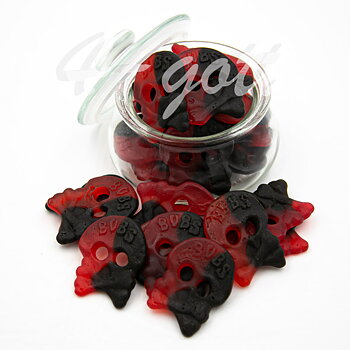 Skull Raspberry/Licuorice
