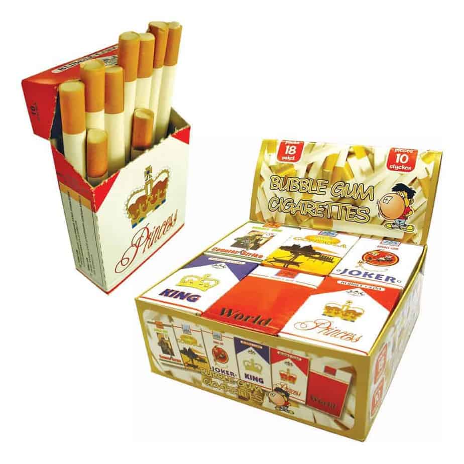 bubble gum flavored cigarettes (2) perfect for anyone who remembers the glory days of pretending to be a rebellious kidwithout any of the actual trouble Pop into something sweet