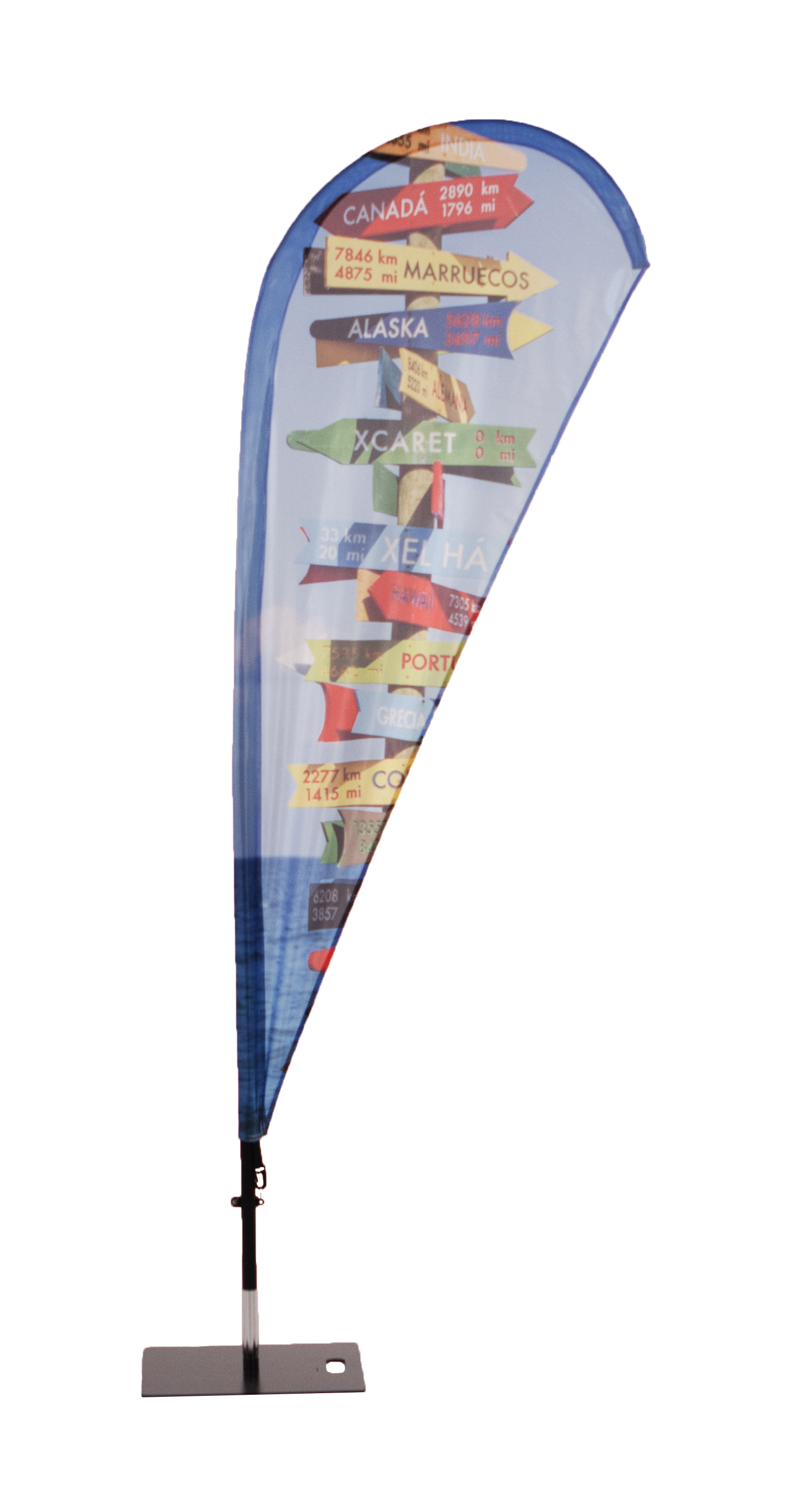 Beachflagga Fiber DROP/WIND, Extra Large H399-471cm - 3